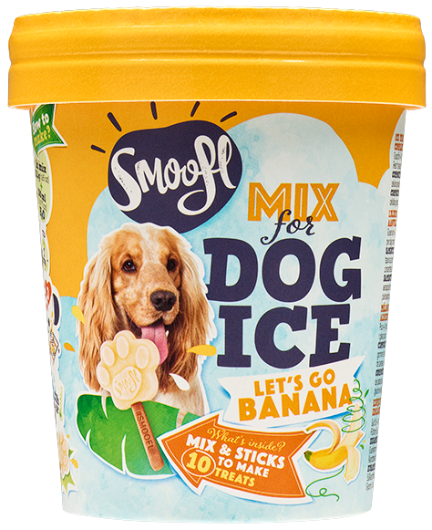 Afbeelding Smoofl Mix for Dog Ice Banaan – IJsjes mix Hond