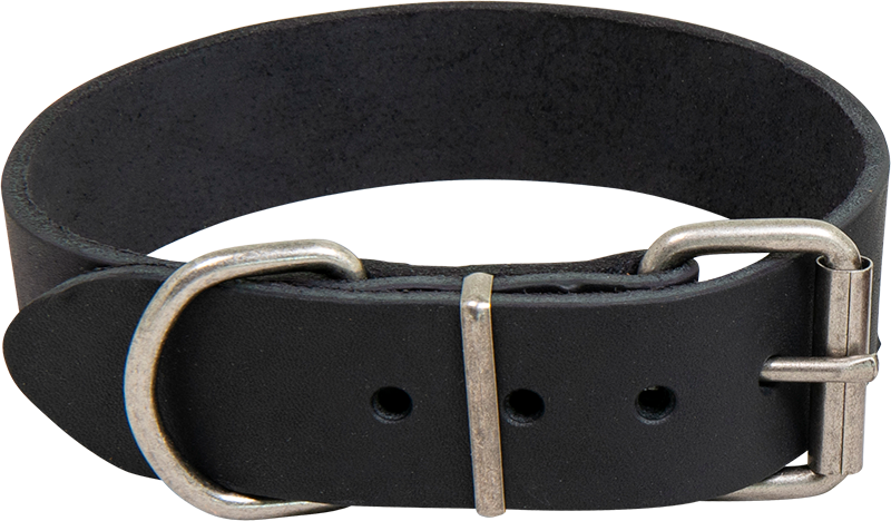 Afbeelding Honden Halsband – AB Country Leather Halsband Zwart