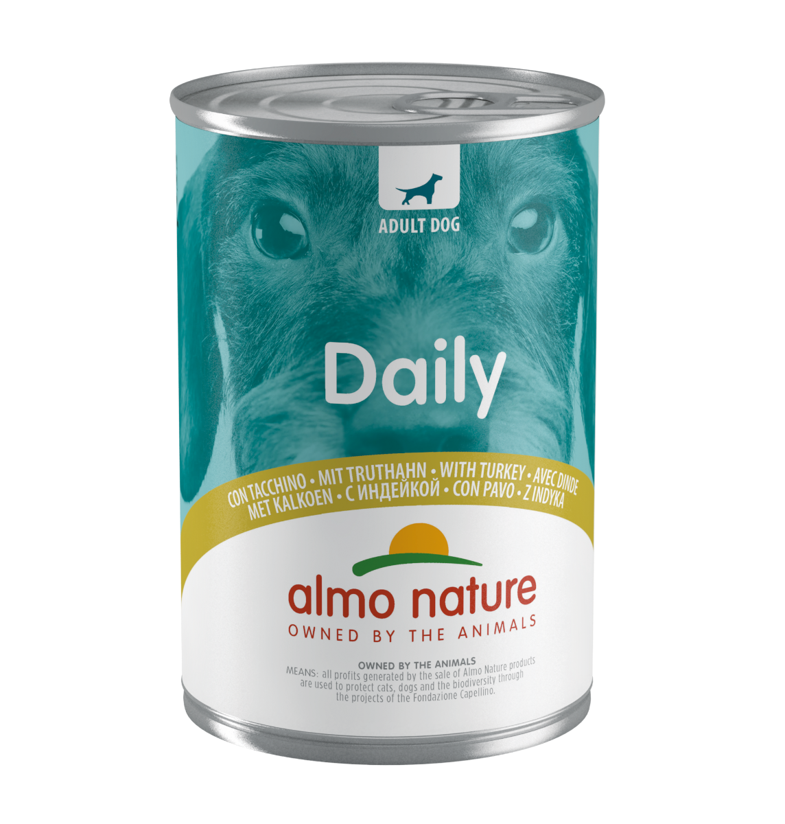 Afbeelding Almo Nature Daily Menu met Kalkoen 400 g – Natvoer Hond