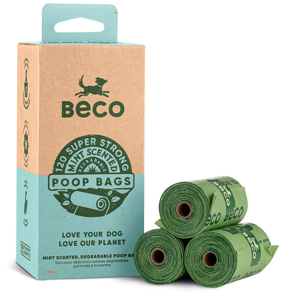 Afbeelding Beco Poop Degradable Bags Mint – Poepzakjes