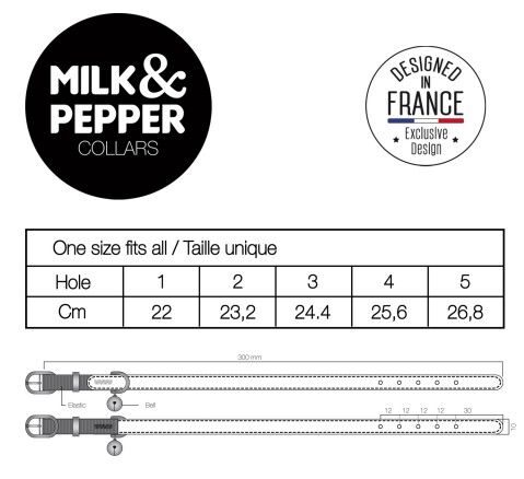 Afbeelding Halsband Kat – Milk and Pepper Luipaard