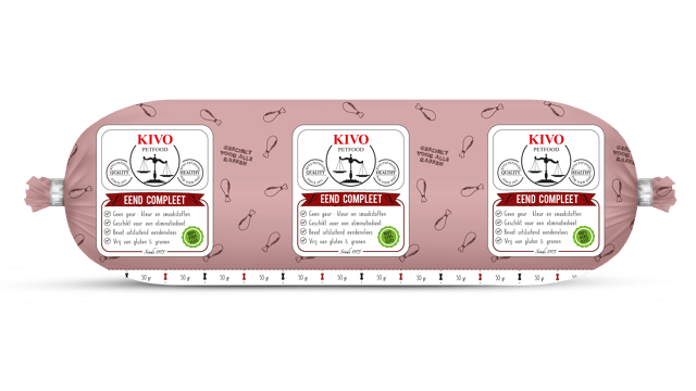 Afbeelding Kivo Eend Compleet 500 g – KVV Hond