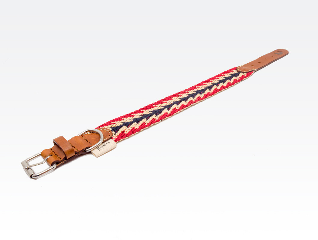 Afbeelding Halsband Hond – Buddys Peruvian Arrow Red