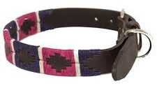 Afbeelding Halsband Hond – Pioneros Polo Dog Collar – Paars/Roze/Wit
