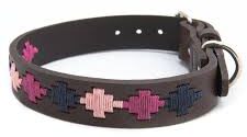 Afbeelding Pioneros Pampa Cross Donker Roze/Marineblauw/Licht Roze – Halsband Hond