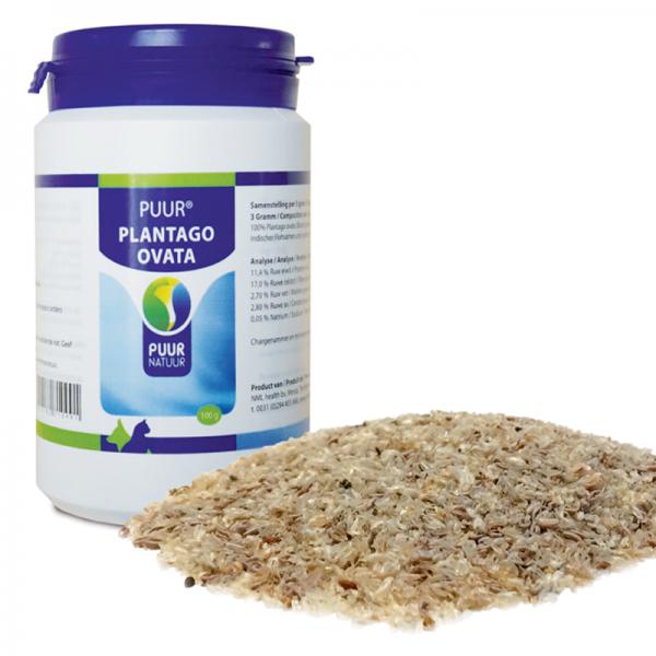 Afbeelding PUUR Plantago Ovata 100 g – Voor een gezonde spijsvertering