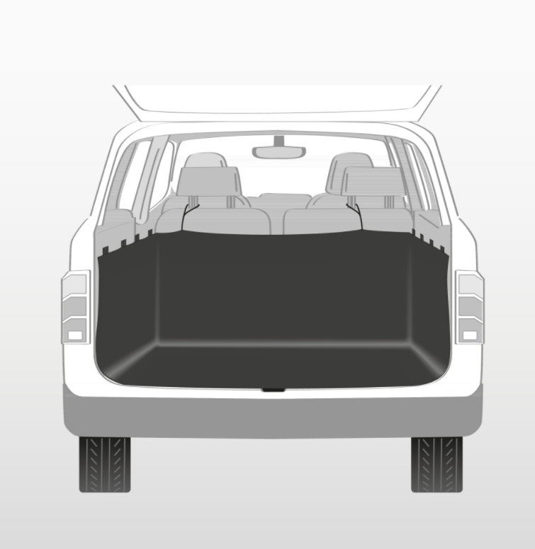 Afbeelding Trixie Autodeken Kofferbak Zwart 230 x 170 cm
