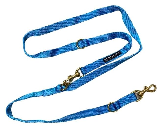 Afbeelding Leiband Hond – Politielijn Tube Line blauw