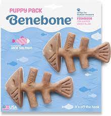 Afbeelding Benebone Puppy 2-Pack Fishbone Zalm