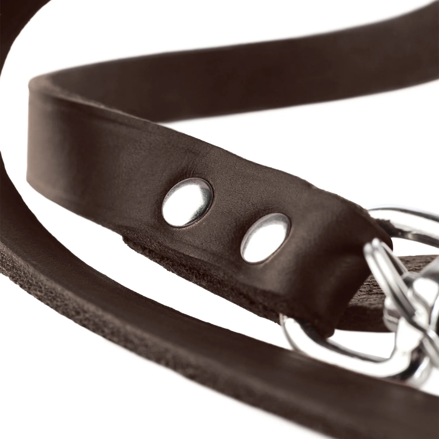 Afbeelding Hunter T-Leash Cowleather Donkerbruin