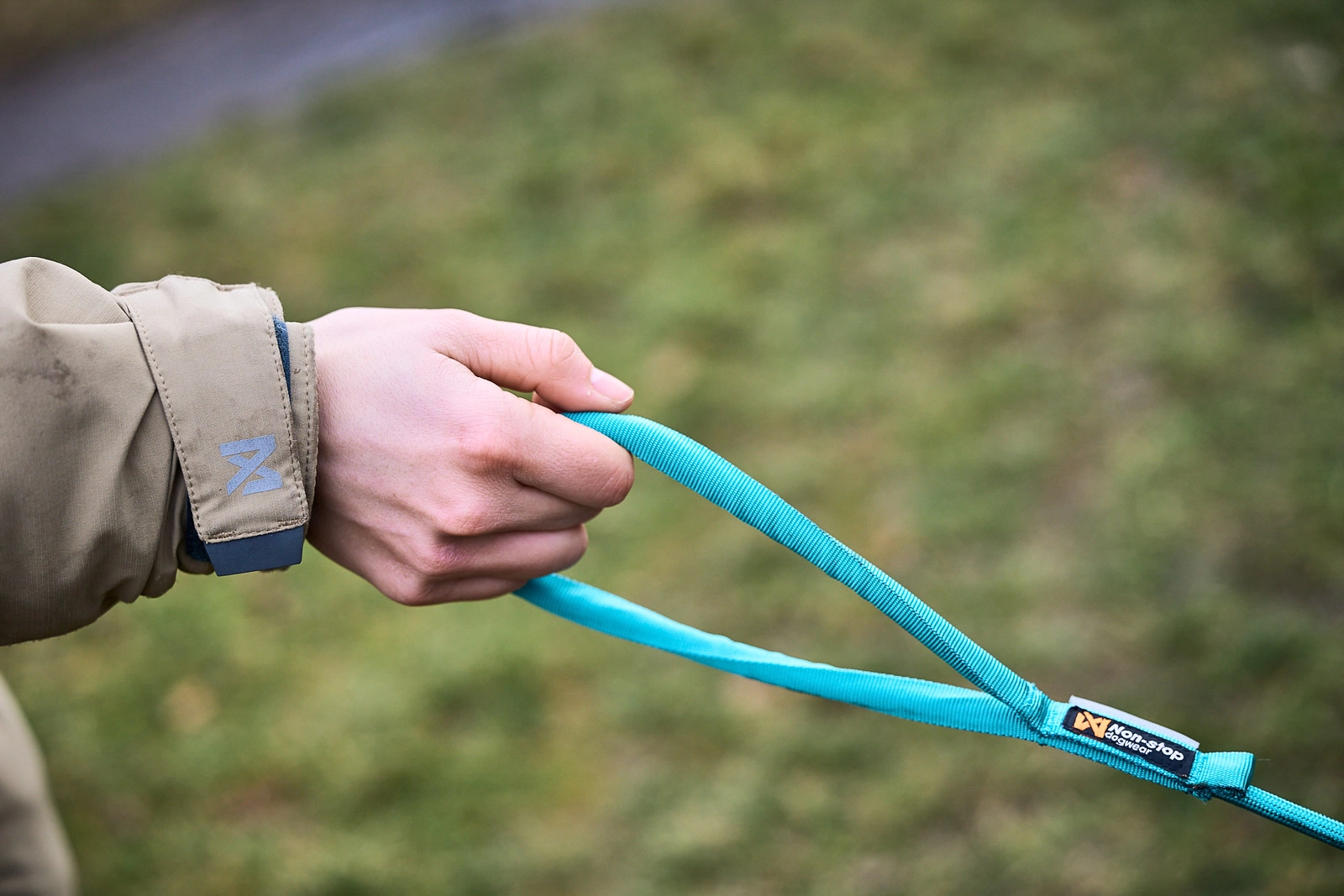 Afbeelding Non-Stop Dogwear Trekking Rope Leash – GroenBlauw