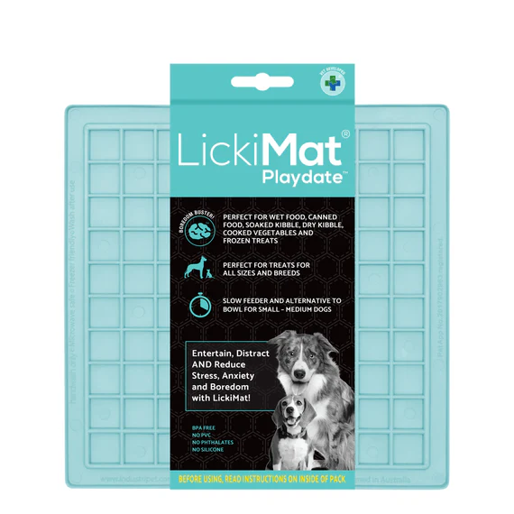 Afbeelding LickiMat Playdate Pastel Mint Limited Edition – Slowfeeder Hond