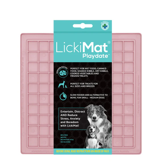 Afbeelding LickiMat Playdate Pastel Guava Limited Edition – Slowfeeder Hond