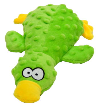 Afbeelding Jack and Vanilla Bubble Plush Hondenspeeltje Eend – Groen 25cm