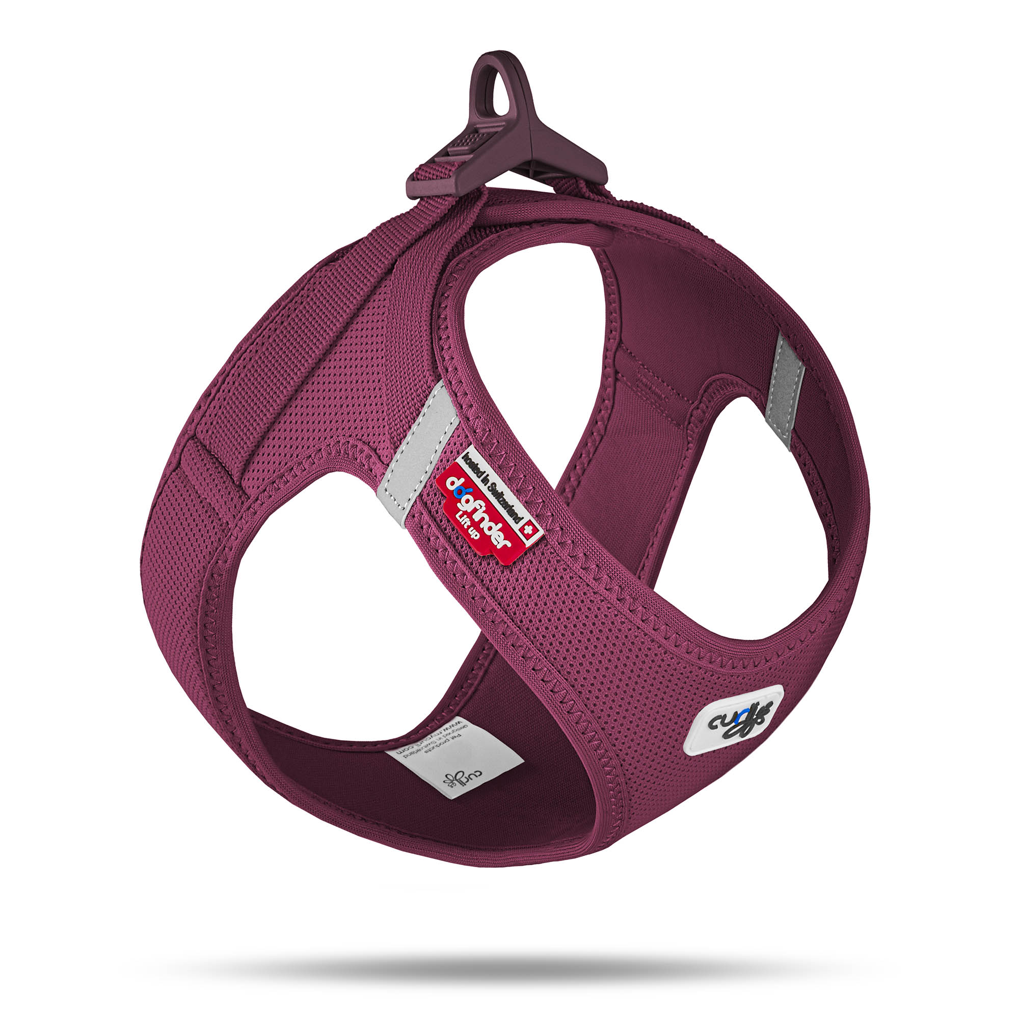 Afbeelding *Curli Vest Harness Clasp Air-Mesh Ruby