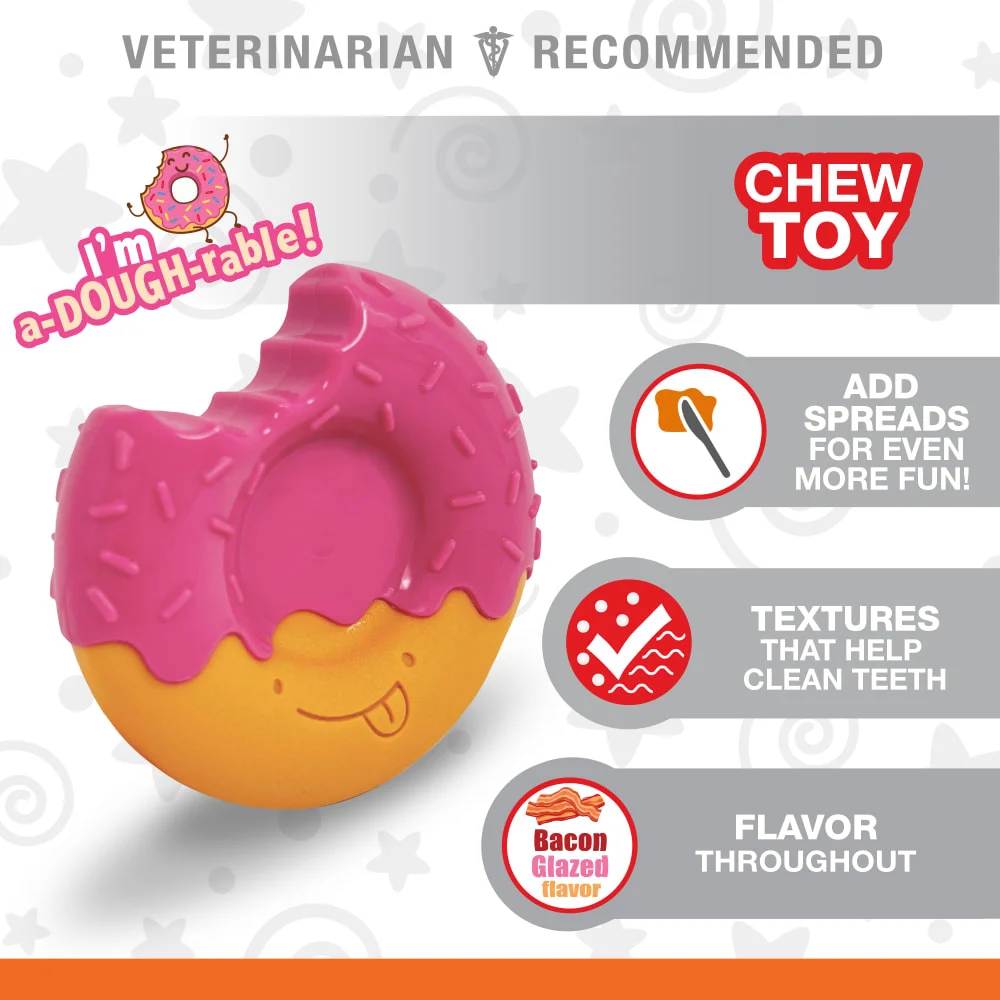 Afbeelding Nylabone – Extreme Chew Donut Glaze Bacon