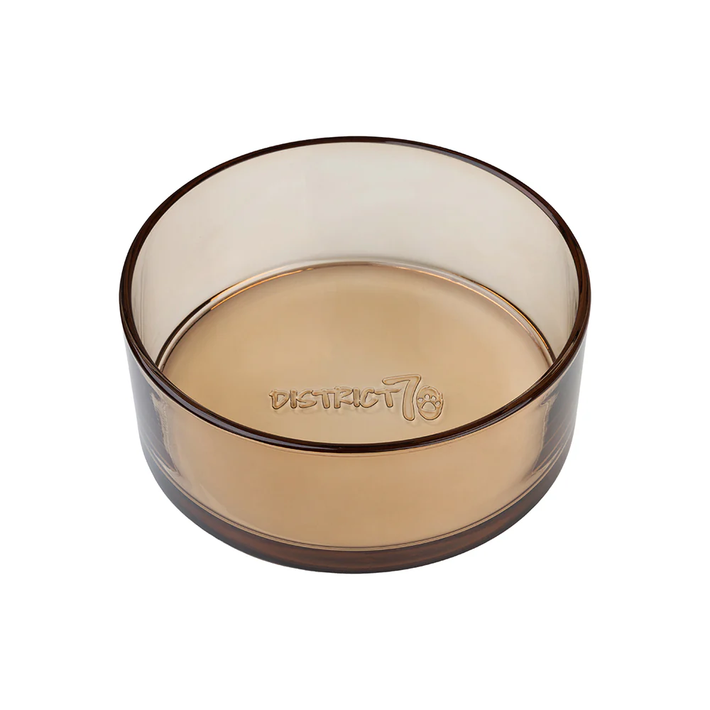 Afbeelding District 70 – DAWN Glass Dog Bowl – Champagne