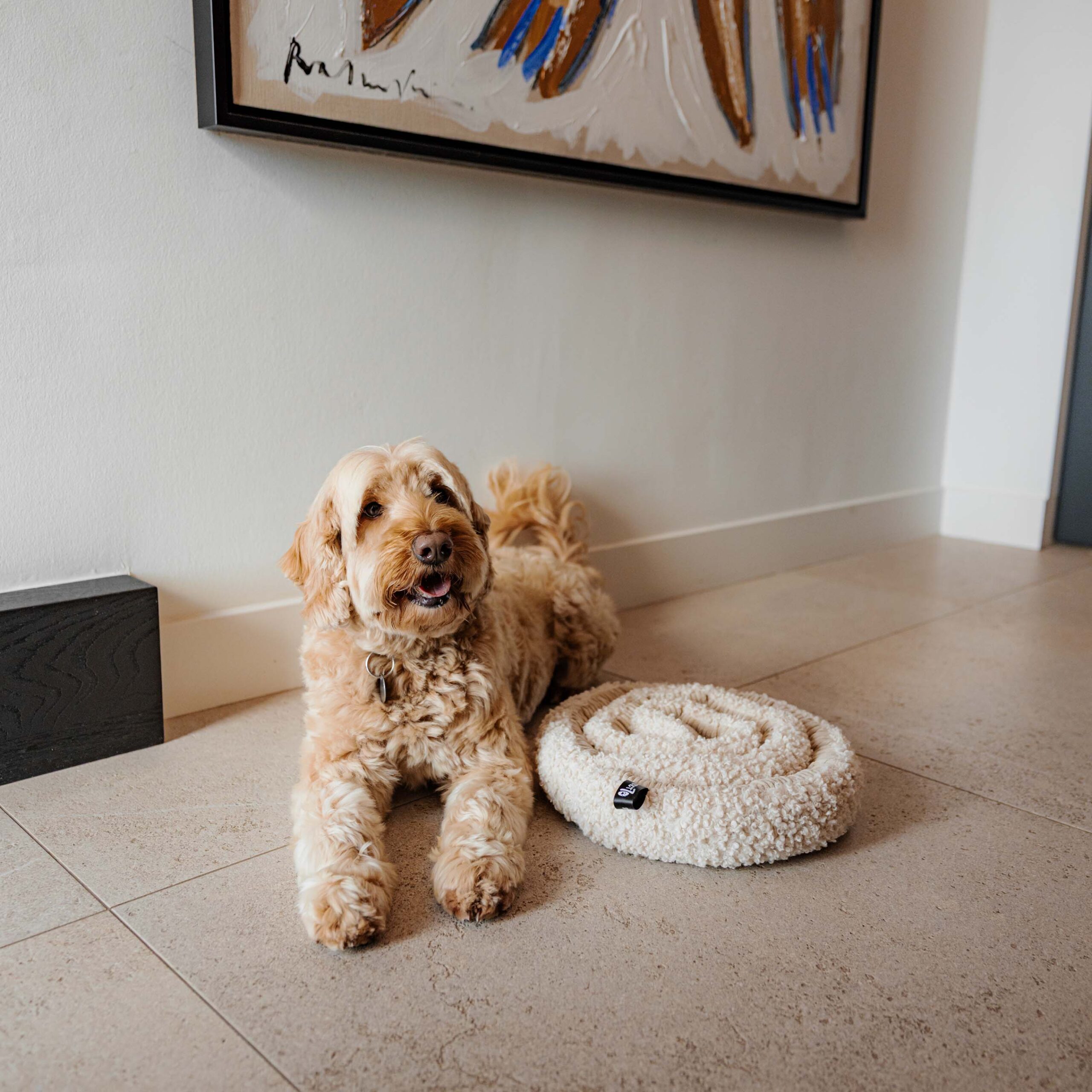 Afbeelding District 70 – SWIRL Snuffle Mat – Merengue – ø 34 cm