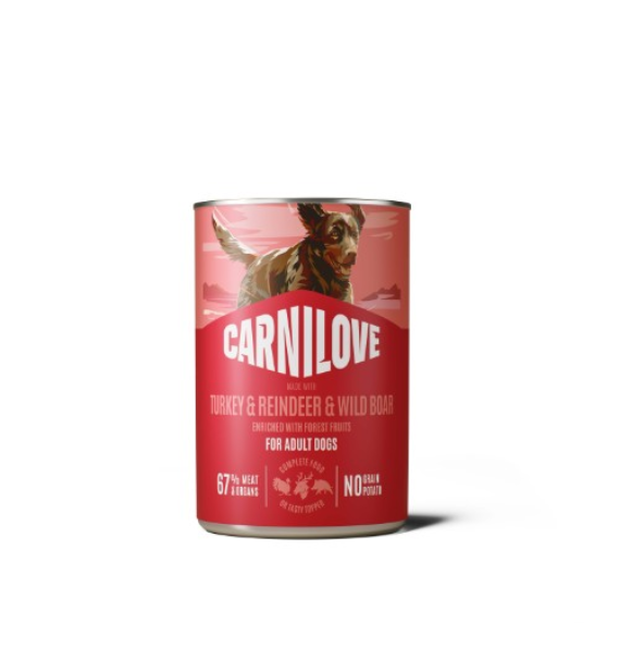 Afbeelding Carnilove New Era Blikvoer Turkey, Reindeer and Wild Boar 400 g