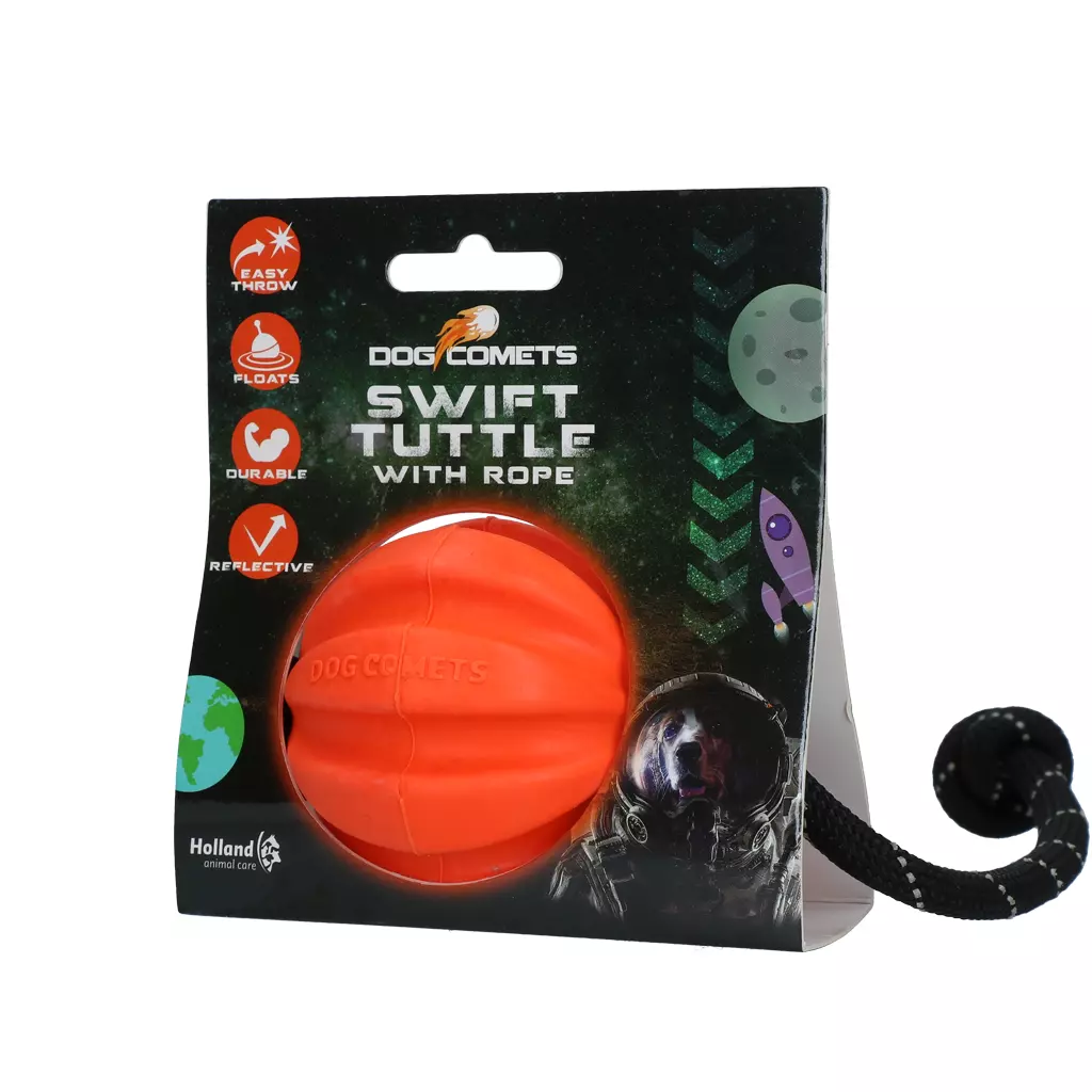 Afbeelding Dog Comets Swift Tuttle Met Touw Oranje
