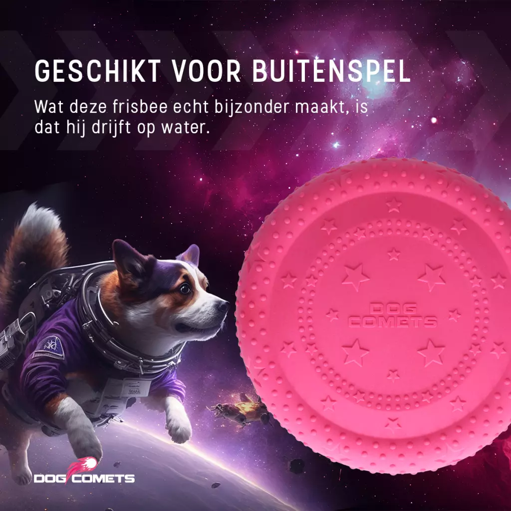 Afbeelding Dog Comets UFO Flyer Roze