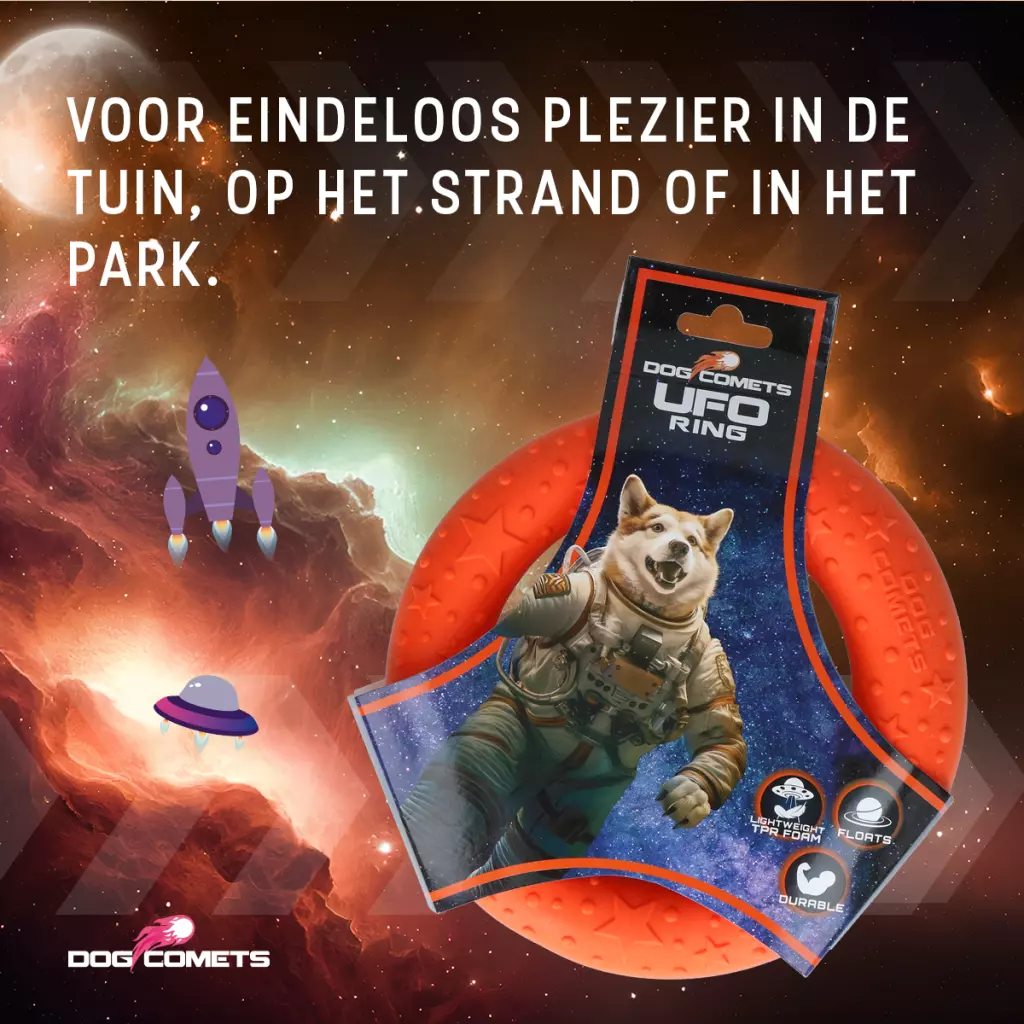 Afbeelding Dog Comets UFO Ring Oranje