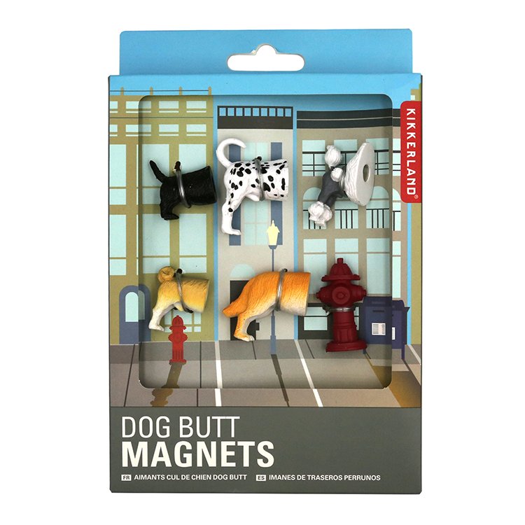 Afbeelding Kikkerland – Dog Butt Magnets 6 stuks