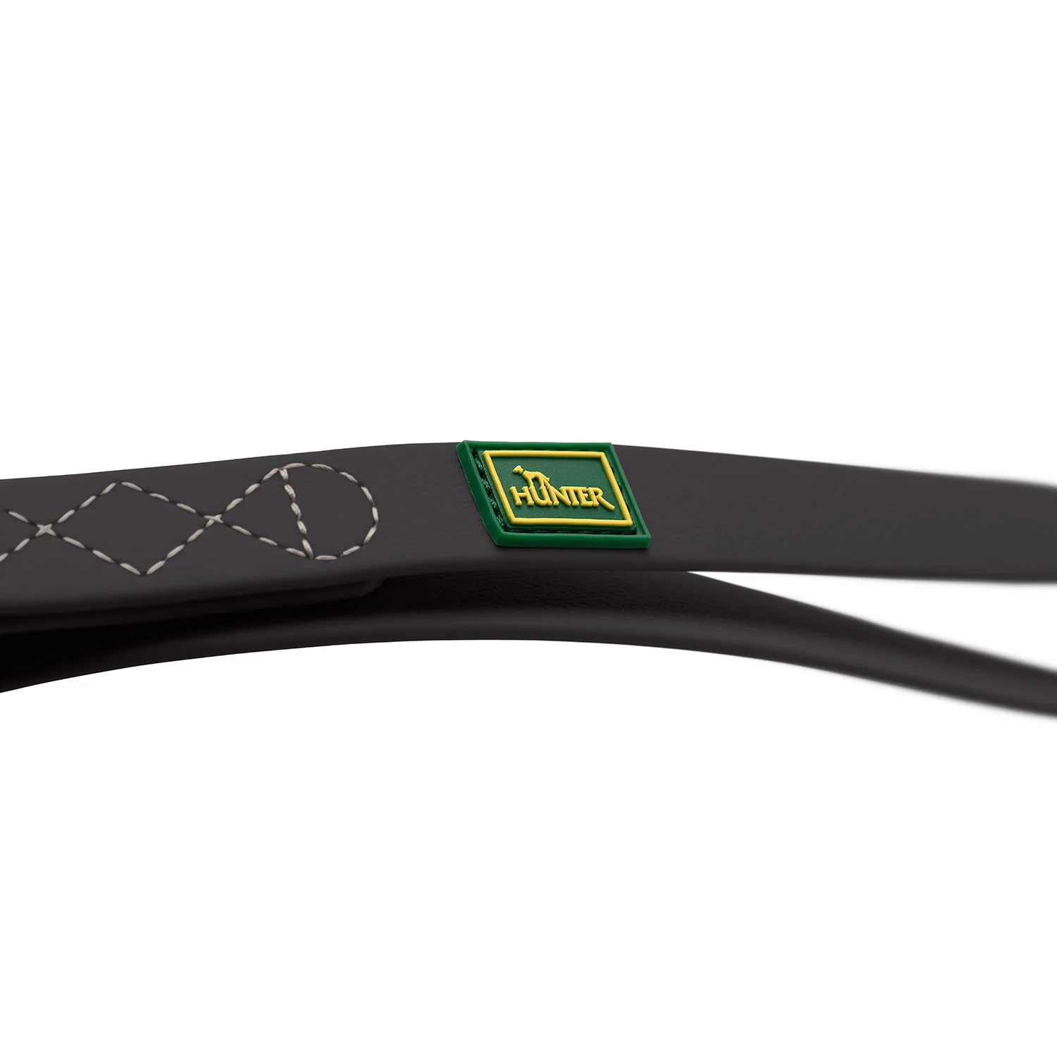 Afbeelding Hunter T-Leash Havanna Plastic Black Met karabijnhaak