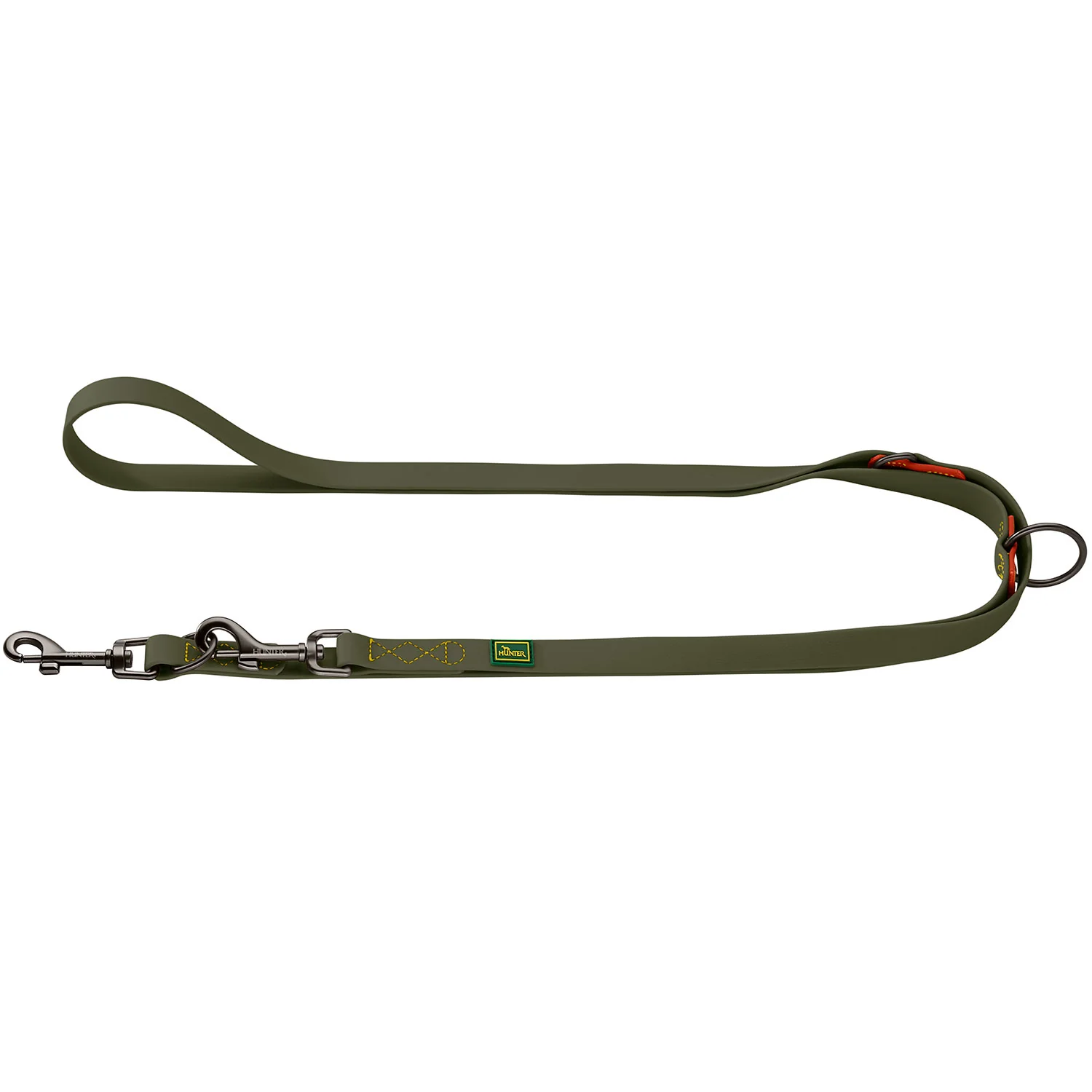 Afbeelding Hunter T-Leash Havanna Plastic Mini Green/Orange