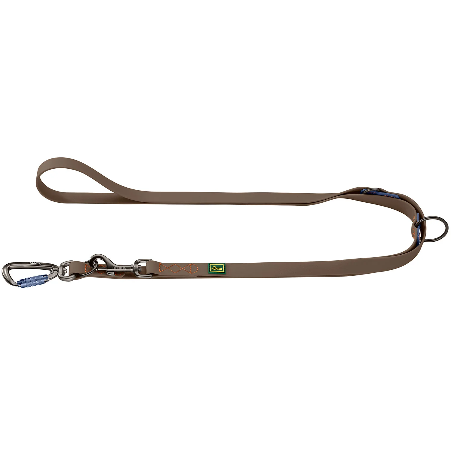 Afbeelding Hunter T-Leash Havanna Plastic Taupe/ Smoky Blue Met Karabijnhaak