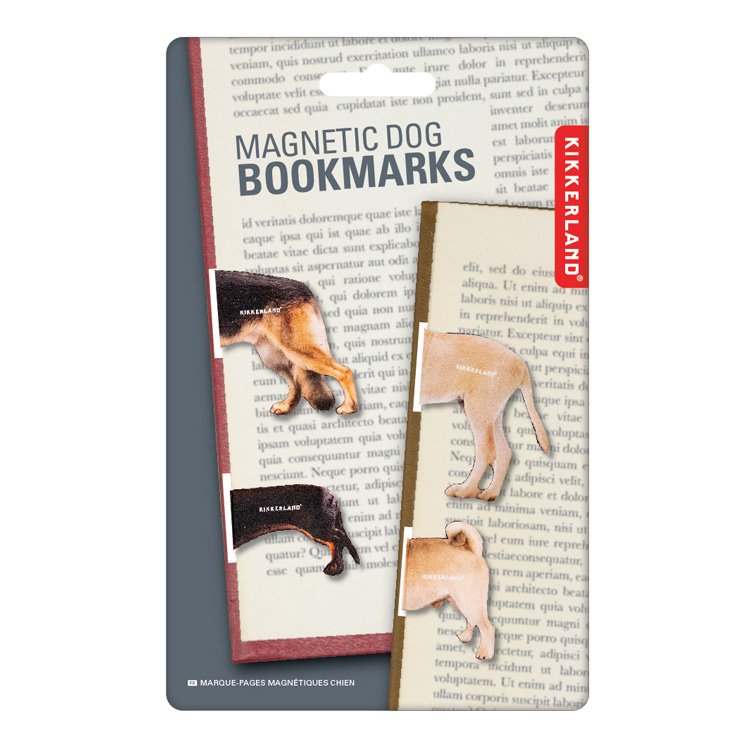 Afbeelding Kikkerland – Magnetische Honden Bladwijzers – set van 4