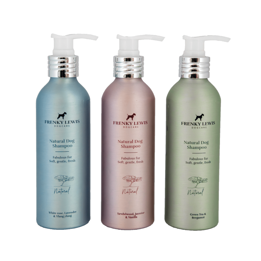 Afbeelding Frenky Lewis Dog Shampoo – White Rose Lavendel and Ylang Ylang