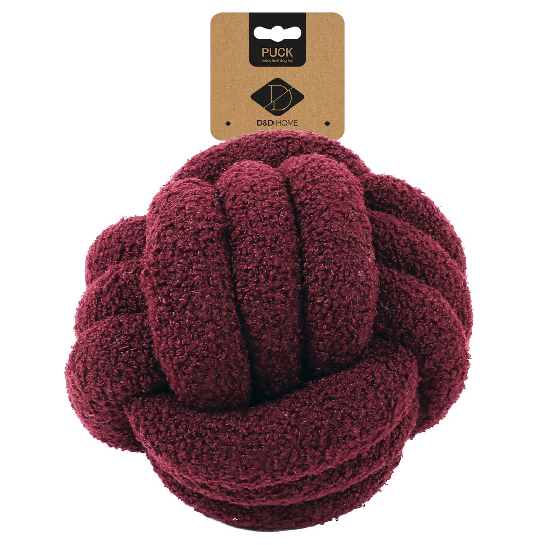 Afbeelding Teddy Ball PUCK Bordeaux – D and D Home