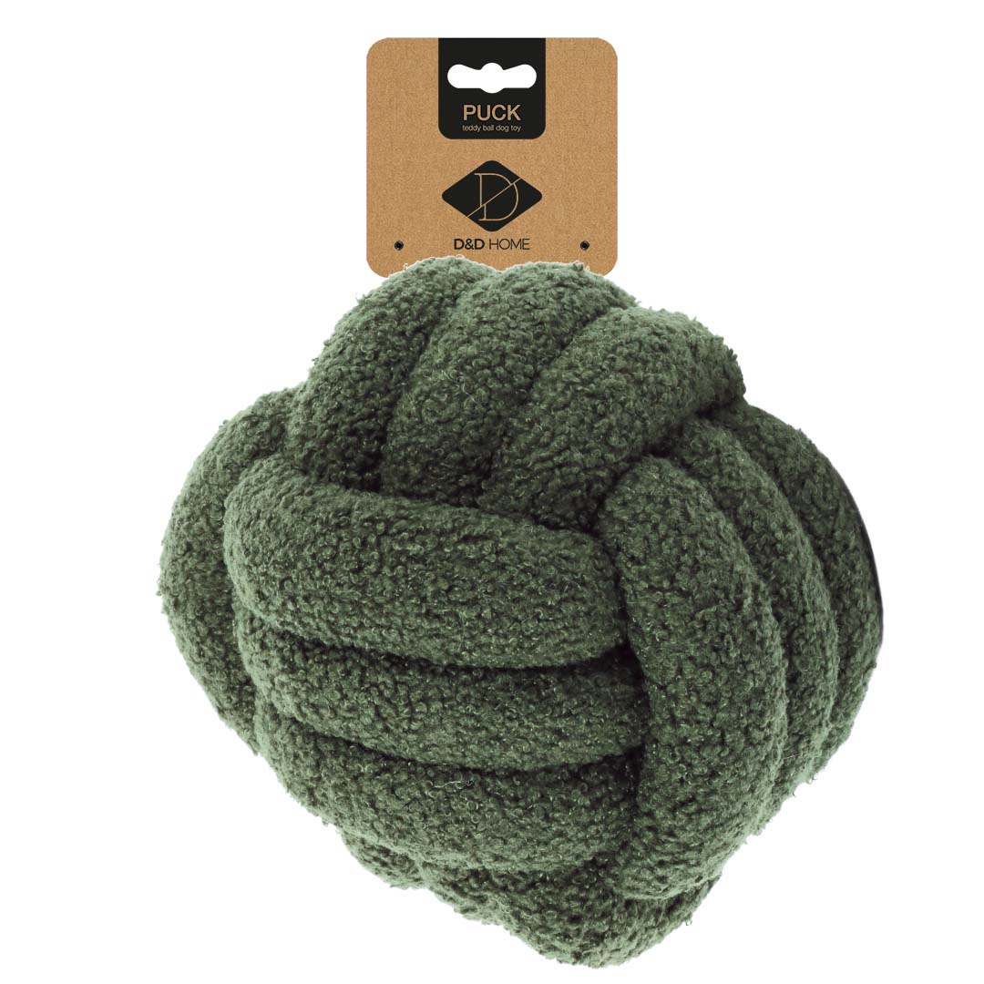 Afbeelding Teddy Ball PUCK Legergroen – D and D Home