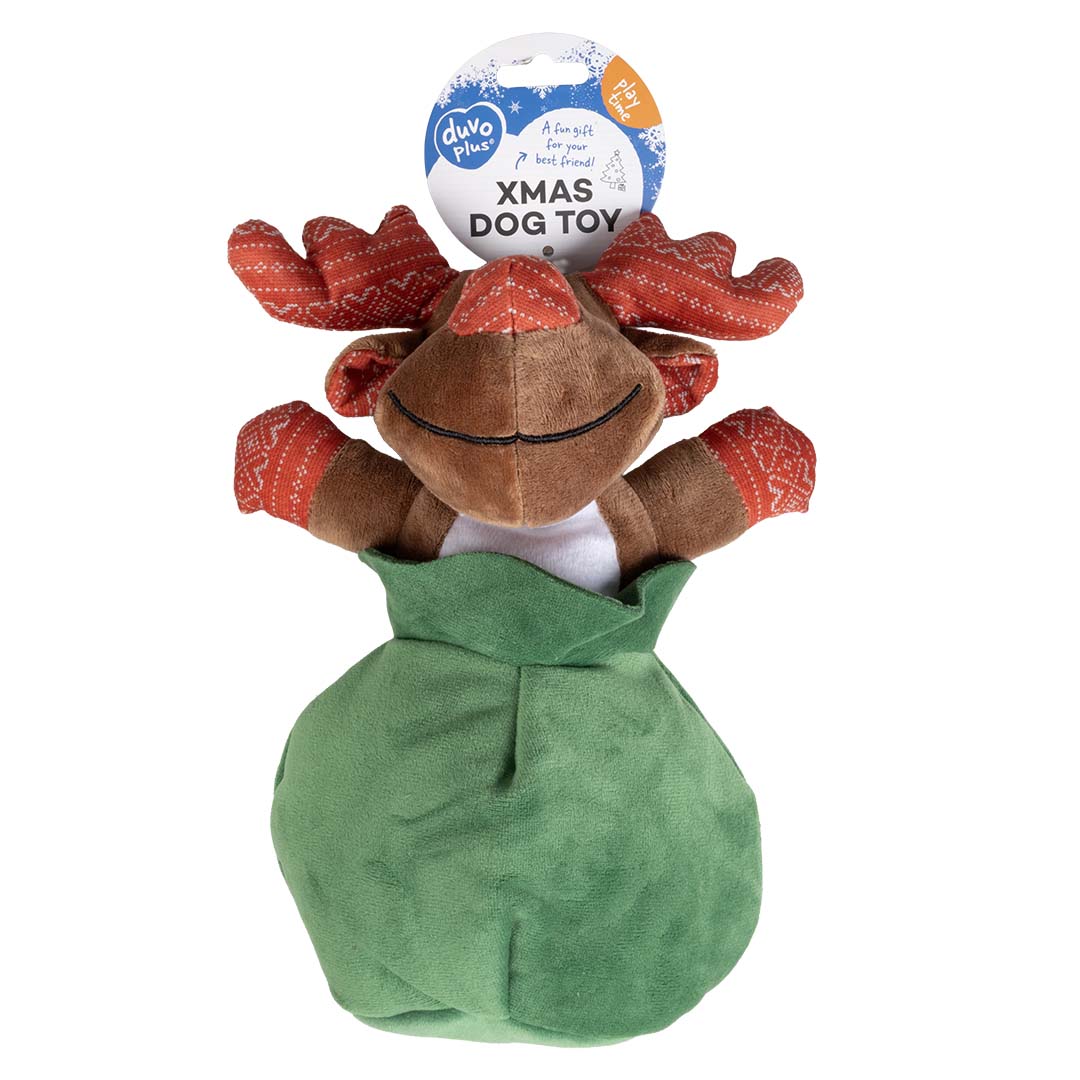 Afbeelding Duvo Plus Kerst Knuffel – Rudolf In Zak
