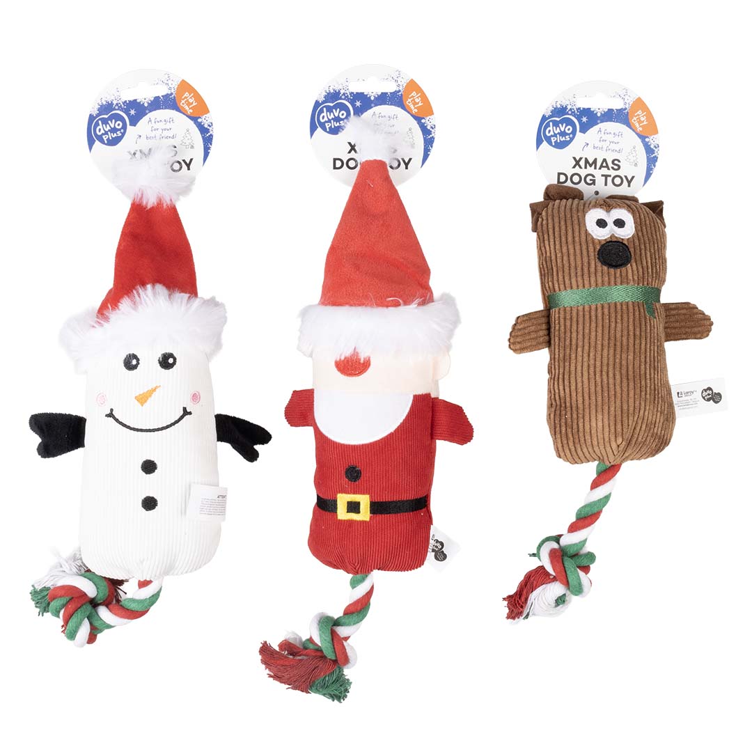 Afbeelding Duvo Plus Kerst Knuffel – Kerstvrienden met Touw