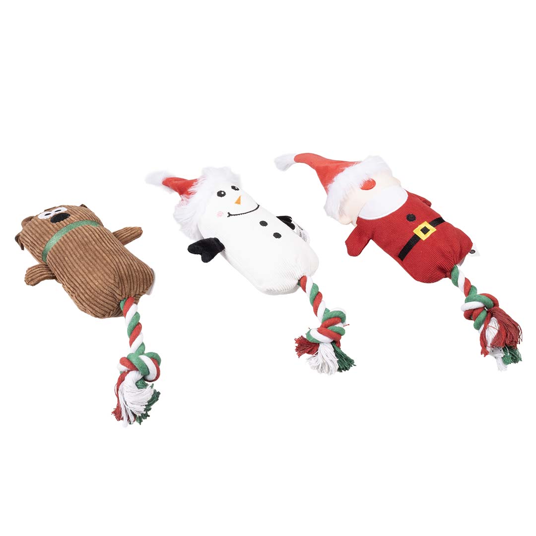 Afbeelding Duvo Plus Kerst Knuffel – Kerstvrienden met Touw