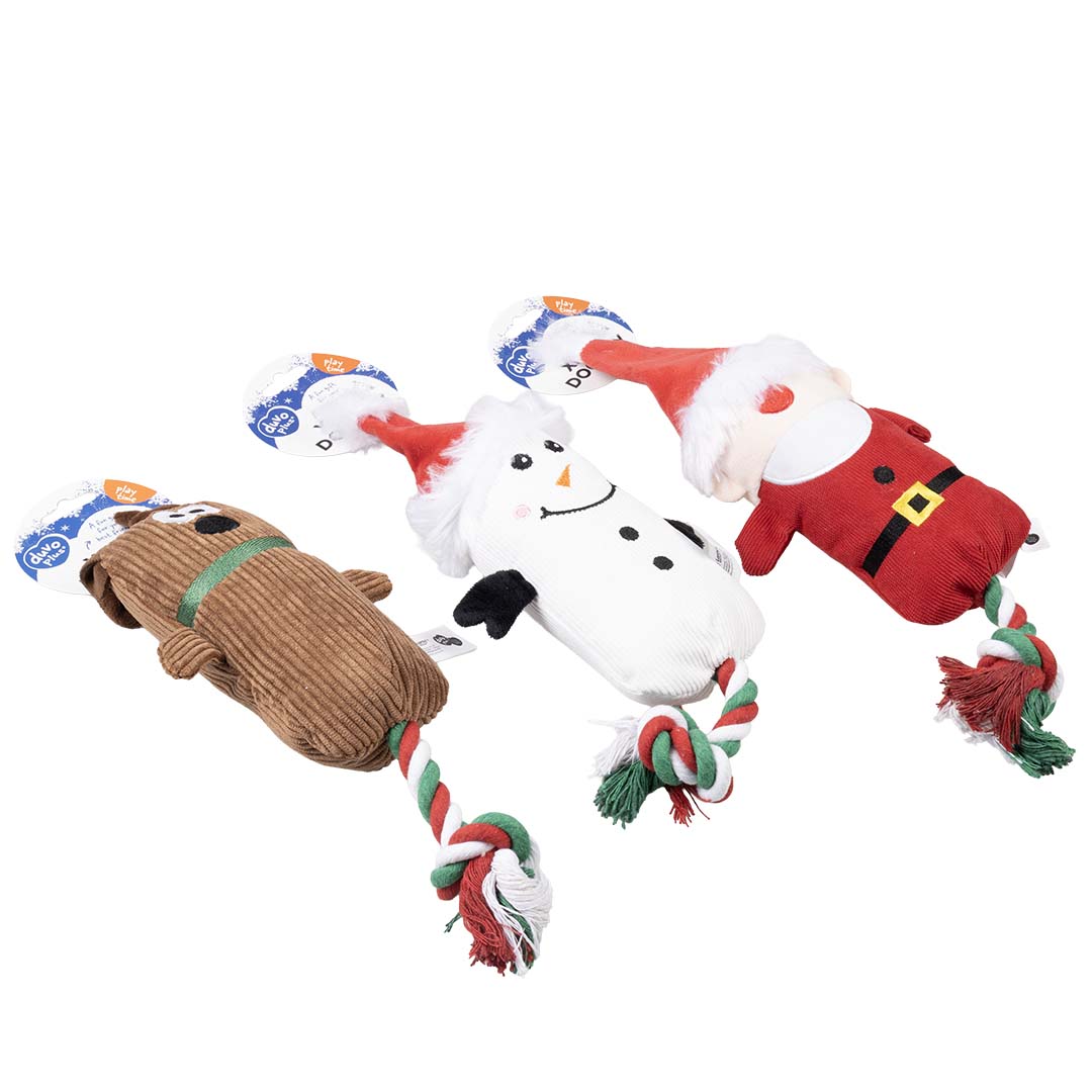 Afbeelding Duvo Plus Kerst Knuffel – Kerstvrienden met Touw