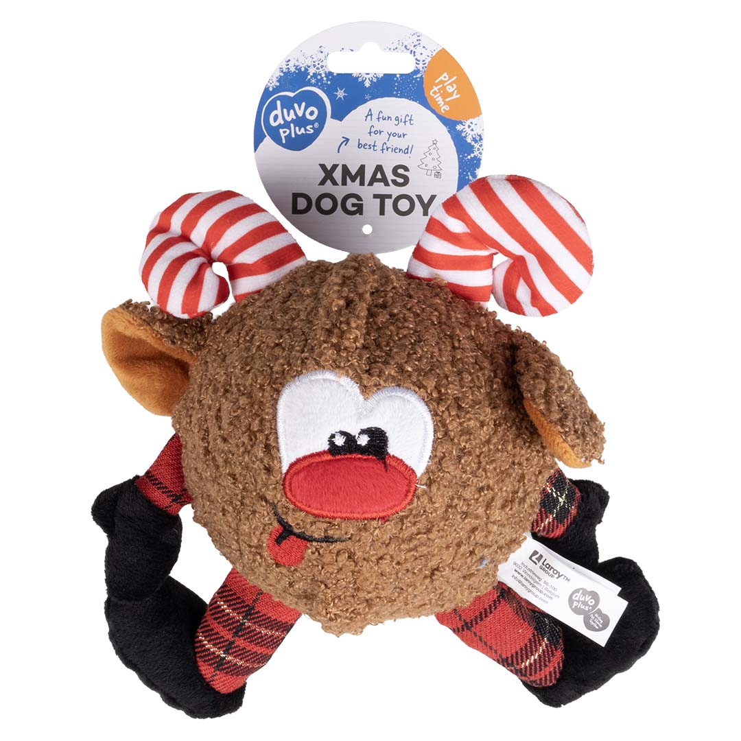 Afbeelding Duvo Plus Kerst Knuffel – Rendier Bal