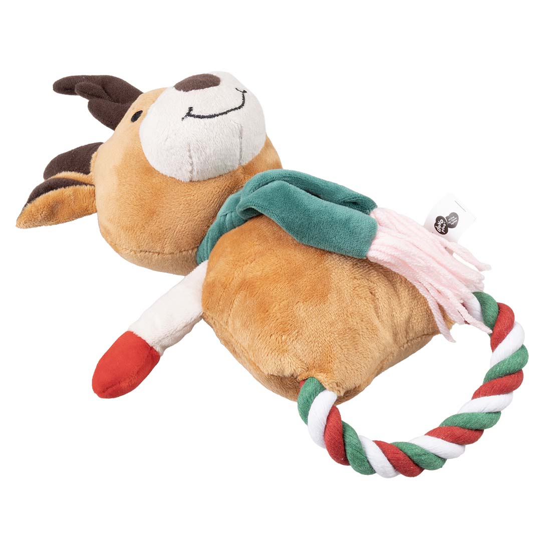 Afbeelding Duvo Plus Kerst Knuffel – Rendier met Lus