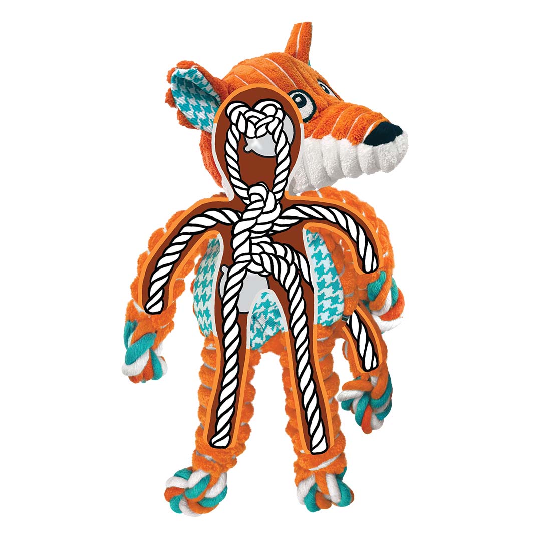 Afbeelding KONG Holiday Floppy Knots Dapper
