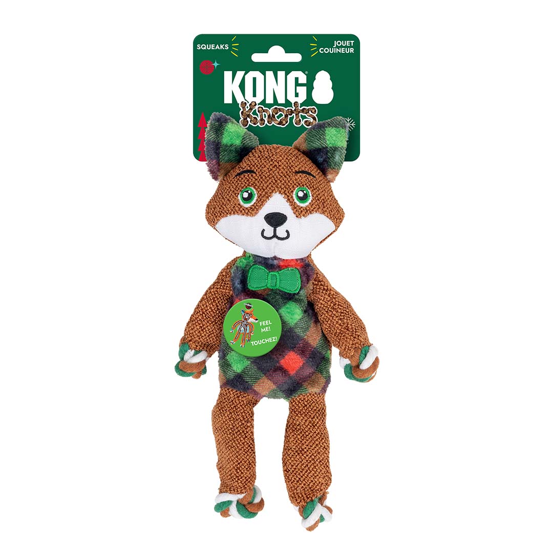 Afbeelding KONG Holiday Floppy Knots Dapper