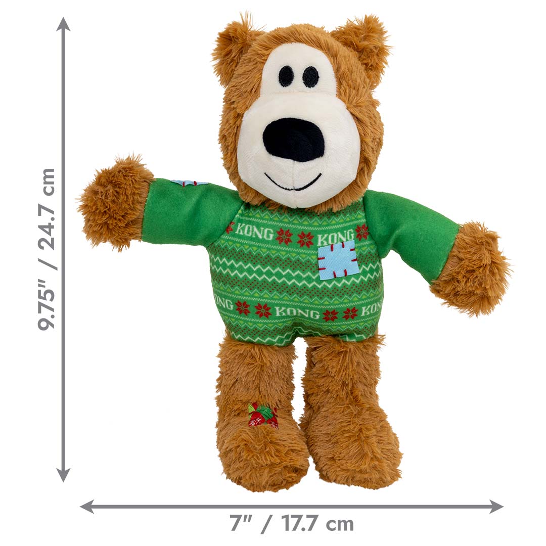 Afbeelding KONG Holiday Wild Knots Sweater Bear Groen